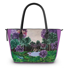 Load image into Gallery viewer, “Purple Orchid” Zip-Top Handbags/Purses