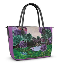 Load image into Gallery viewer, “Purple Orchid” Zip-Top Handbags/Purses
